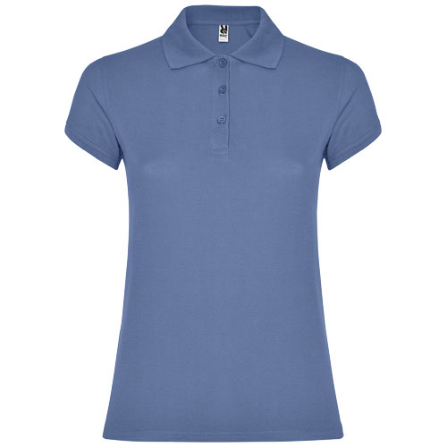 Polo Femme publicitaire coton 200gr Star ROLY Bleu riviera